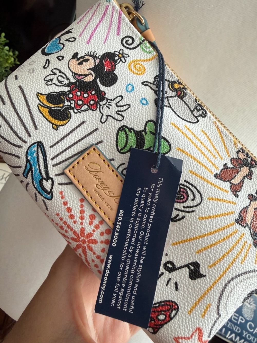 Dooney & Bourke Disney Parks *Disney Sketch* Cosmetic Bag Pouch* New with Tag